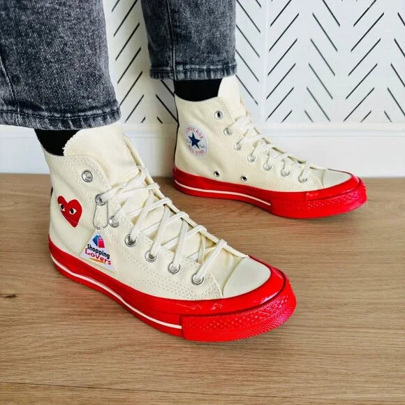 ❤️Converse Chuck Taylor All Star70 Comme des Garcons PLAY Sz 4 Men Shoes A01794C